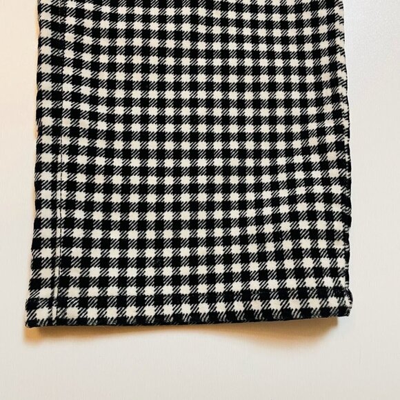 Talbots Pant Trouser Velvet High Waist Straight Leg Plaid Herringbone Winter - Picture 7 of 10